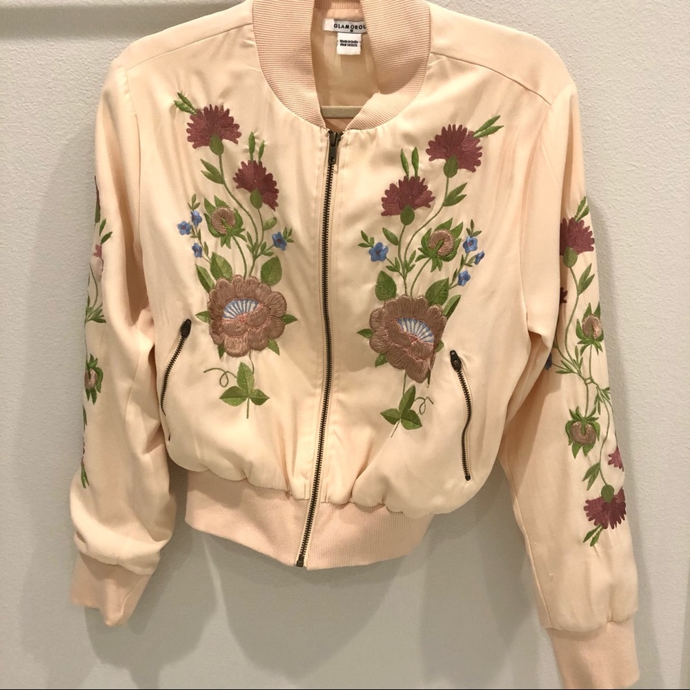 Satin bomber jacket